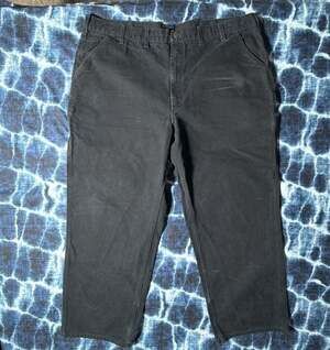 Carhartt B11-BLK Original Fit Dungaree Work Pants Black Size 44x30